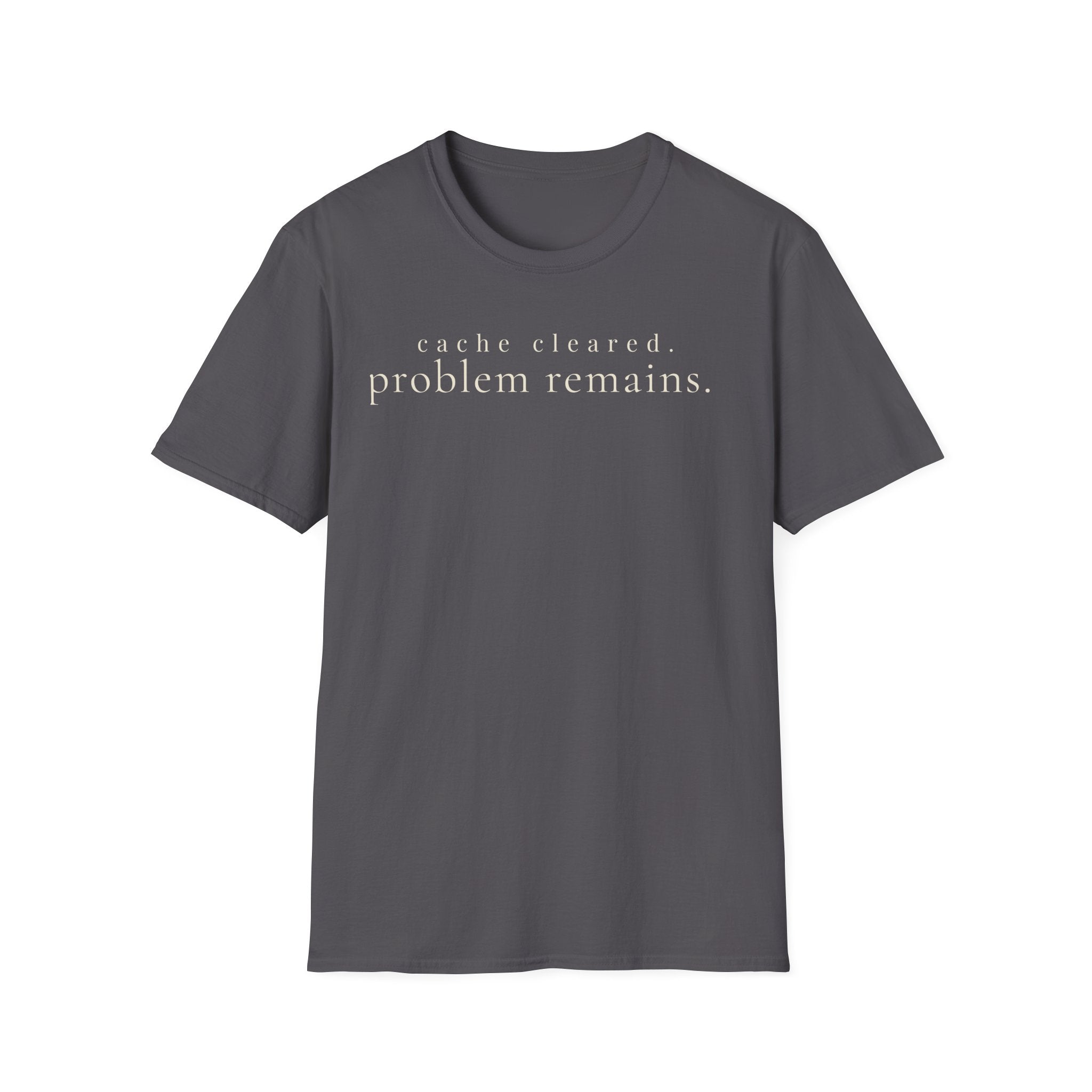 cache cleared. problem remains. t-shirt