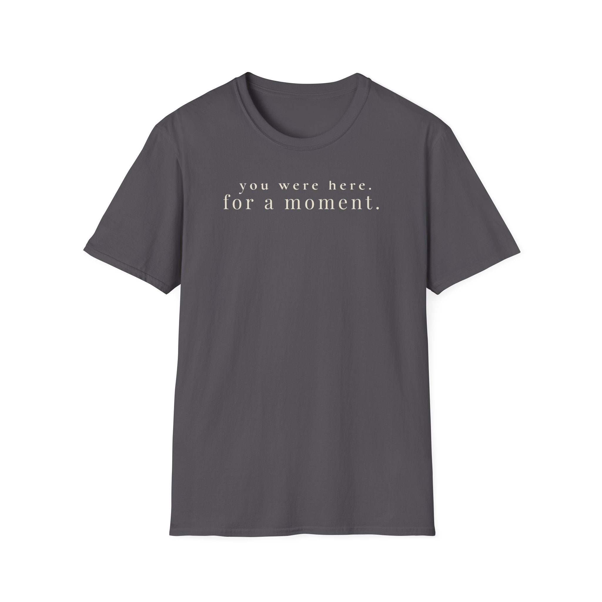 you were here. for a moment. t-shirt